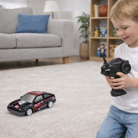 Masina Drift Coupe 1:24 Neagra cu accesorii [5]