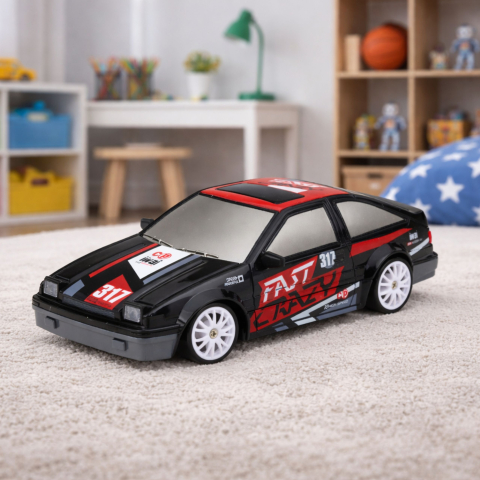 Masina Drift Coupe 1:24 Neagra cu accesorii [2]