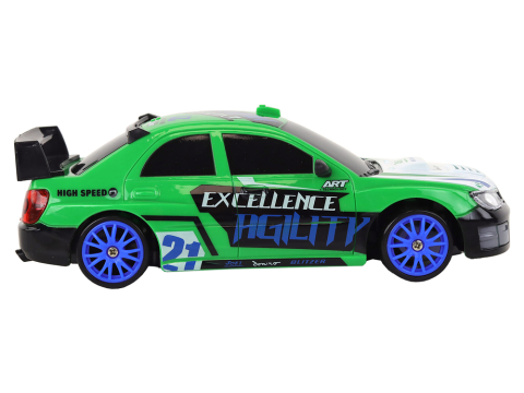 Masina drift verde 1:24 cu roti de schimb 6 ani [3]