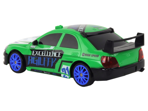 Masina drift verde 1:24 cu roti de schimb 6 ani [2]