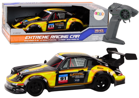 Jucarii cu telecomanda (RC) - Masina Drift Yellow 1:16 roti cauciuc