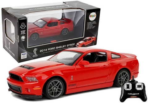Jucarii cu telecomanda (RC) - Masina Ford Shelby GT500 Rosie 1:24