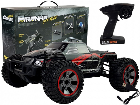 Jucarii cu telecomanda (RC) - masinuta-rc-off-road-enoze-9200e-1-10-rosu-roti-mari-40kmh-telecomanda-Bebelul