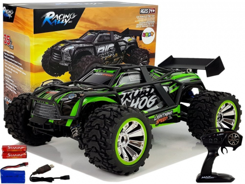 Jucarii cu telecomanda (RC) - Mașină off-road verde 1:18 cu telecomandă 35 km/h