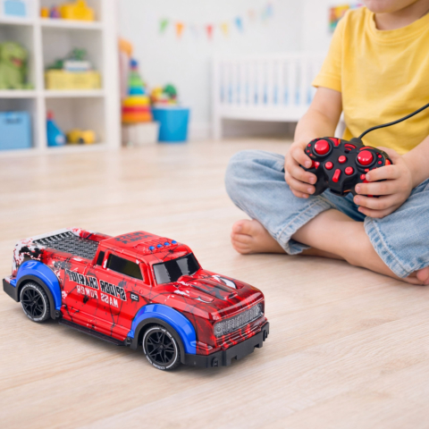 Masina Off-Road Spider Red cu lumini [5]