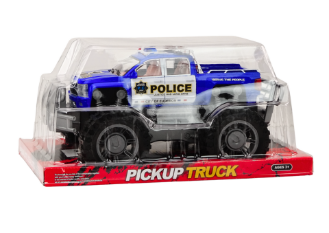Masina politie pickup offroad albastru [2]