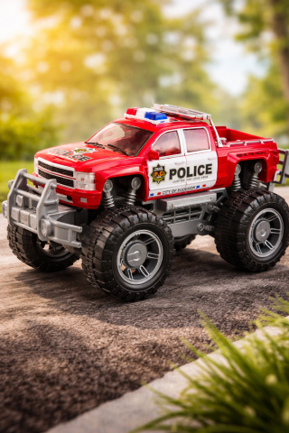 Masinute - Masina politie pickup offroad rosu