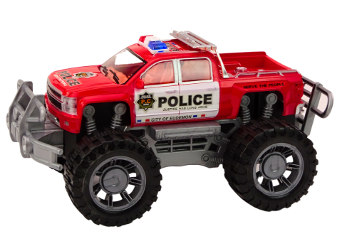 Masina politie pickup offroad rosu [2]