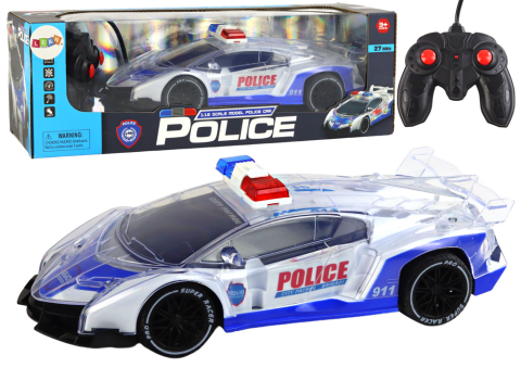 Jucarii cu telecomanda (RC) - Masina Politie Sportiva cu lumini 1:16