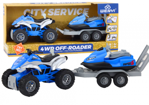 Vehicule si jucarii R/C - atv-remorca-barca-skijet-jucarie-transport-Bebelul