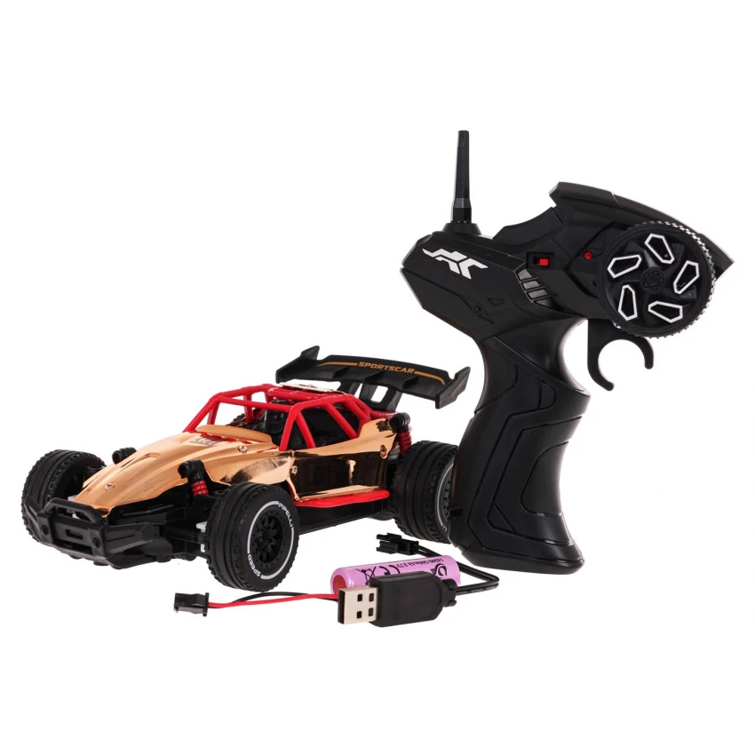 Mașină RACING 01 Gold cu telecomandă – RC pentru copii 6+ BEBEBLUL [2]