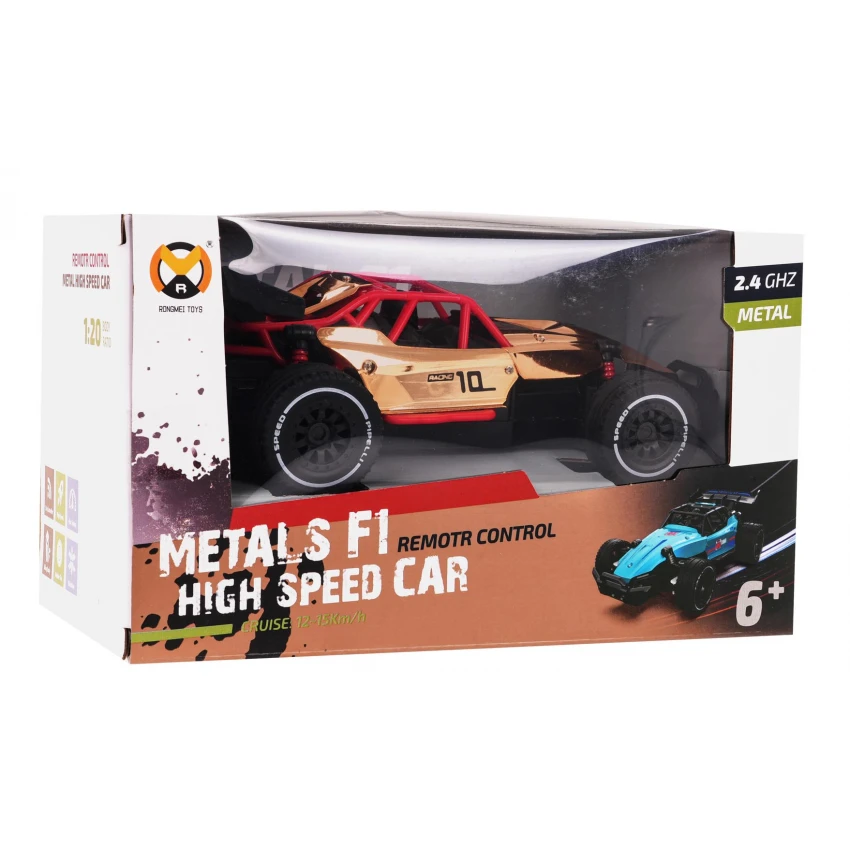 Mașină RACING 01 Gold cu telecomandă – RC pentru copii 6+ BEBEBLUL [7]