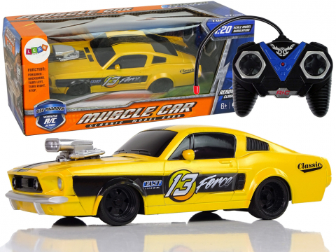 Masinute R/C - masinuta-rc-sport-galbena-clasic-model-13-1-20-telecomanda-Bebelul