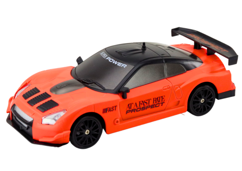 Masina sport cu telecomanda R/C 1:24 Portocalie cu roti interschimbabile [2]