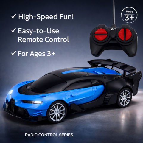 Masinute R/C - Masina Sport cu Telecomanda RC 1:22 Albastra