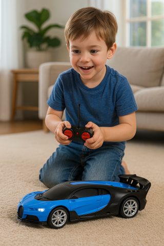 Vehicule si jucarii R/C - Masina Sport cu Telecomanda RC 1:22 Albastra