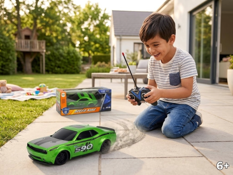 Masina Sport cu Telecomanda RC 1:24 Racing verde, 6 ani+ [5]