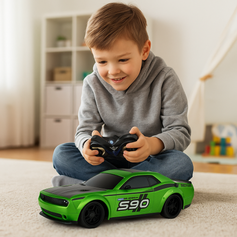 Vehicule si jucarii R/C - Masina Sport cu Telecomanda RC 1:24 Racing Green