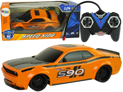 Masina Sport cu Telecomanda RC 1:24 Racing Orange  [1]