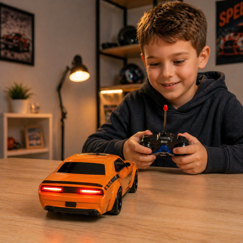 Masina Sport cu Telecomanda RC 1:24 Racing Orange [4]