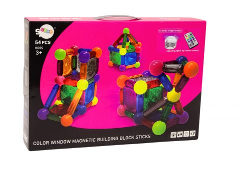set-cuburi-magnetice-iluminare-telecomanda-54-piese-Bebelul [3]