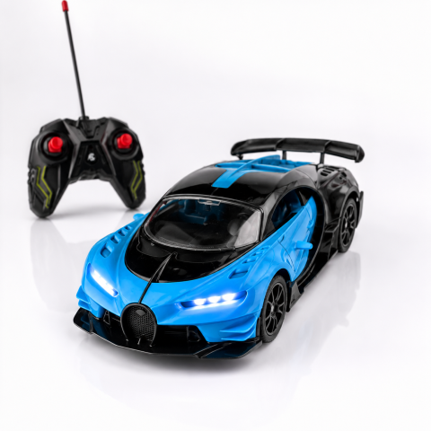 Masinute R/C - Masina sport cu telecomanda RC albastra scara 1:16