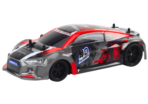 Masinuta cu telecomanda 1:18 Drift Red Roti din Cauciuc, 3 ani+ [1]