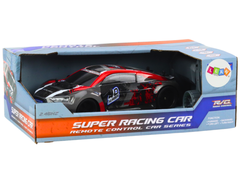 Masinuta cu telecomanda 1:18 Drift Red Roti din Cauciuc, 3 ani+ [4]