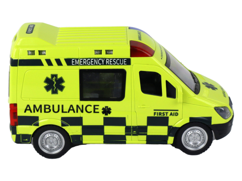 Masinuta cu telecomanda Ambulanta Galbena cu lumini si sunete, 6 ani+ [4]