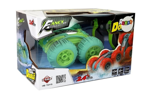 Masinuta cu telecomanda amfibie 4x4 Verde, 1:24, 6 ani+ [6]