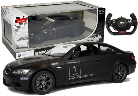 Jucarii cu telecomanda (RC) - Masinuta cu telecomanda BMW M3 Rastar Negru 1:14, 5 ani+