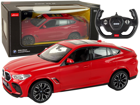 Jucarii cu telecomanda (RC) - Masinuta cu telecomanda BMW X6 M Rastar Red 1:14, 6 ani+