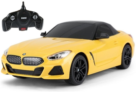 Jucarii cu telecomanda (RC) - Masinuta cu telecomanda BMW Z4 Roadster Rastar 1:18 Galben, 6 ani+