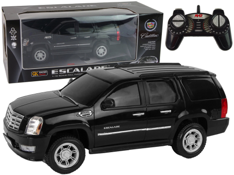 Jucarii cu telecomanda (RC) - Masinuta cu telecomanda Cadillac Escalade Black lumini si sunete 1:16, 3 ani+