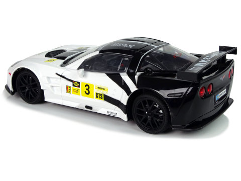 Masinuta cu telecomanda Corvette C6.R White 1:18, 8 ani+ [3]