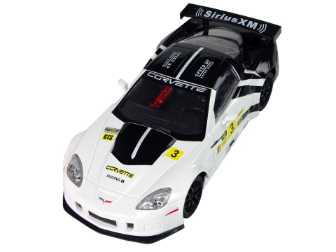 Masinuta cu telecomanda Corvette C6.R White 1:18, 8 ani+ [2]