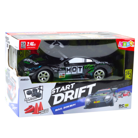 Masinuta cu telecomanda Drift Monster Black Green 30km/h 1:16, 3 ani+ [4]