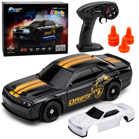 Jucarii cu telecomanda (RC) - Masinuta cu telecomanda Drift Sports Car 4WD si Giroscop 1:43, 14 ani+