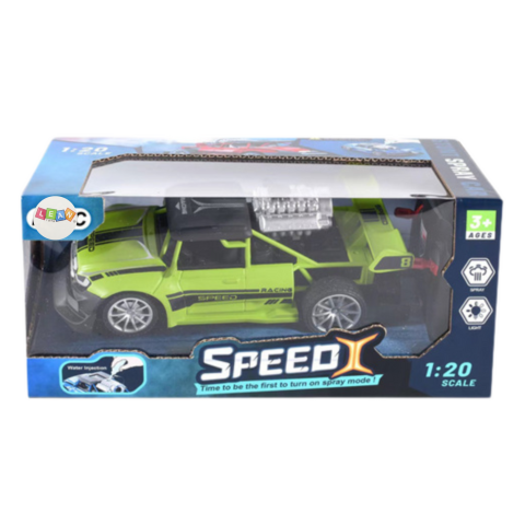 Masinuta cu telecomanda Efect Fum si Lumini Verde 1:20, 3 ani+ [3]