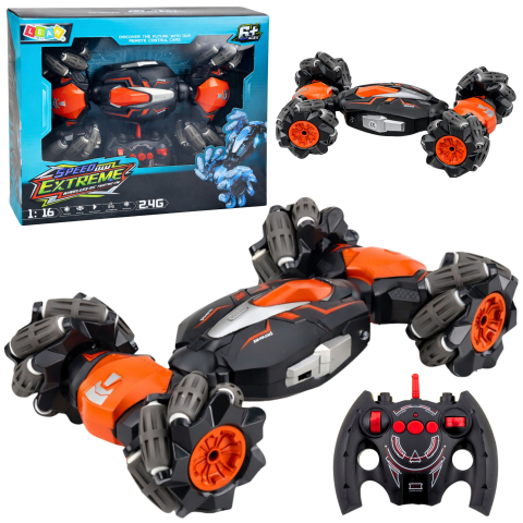 Jucarii cu telecomanda (RC) - Masinuta cu telecomanda Extreme Twist Car Acrobatica 1:16, 6 ani+
