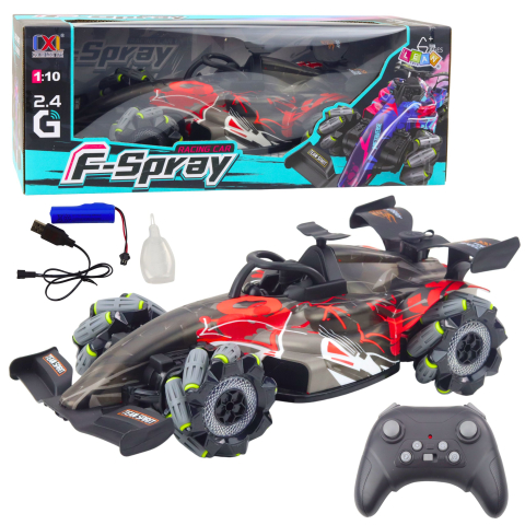 Jucarii cu telecomanda (RC) - Masinuta cu telecomanda F-Spray RC Racer scara 1:10, abur si lumini, 6 ani+
