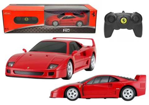 Jucarii cu telecomanda (RC) - Masinuta cu telecomanda Ferrari F40 Red Rastar 1:24, 6 ani+