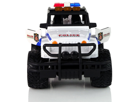 Masinuta cu telecomanda JEEP Police Patrol, usi care se deschid, lumini, 27 MHz (29 cm) [4]