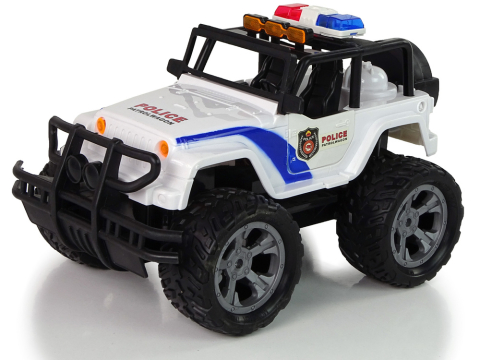 Masinuta cu telecomanda JEEP Police Patrol, usi care se deschid, lumini, 27 MHz (29 cm) [1]