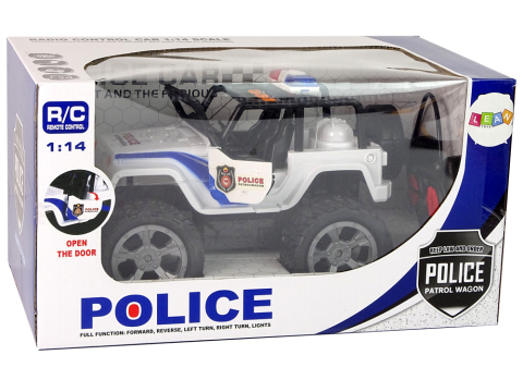 Masinuta cu telecomanda JEEP Police Patrol, usi care se deschid, lumini, 27 MHz (29 cm) [3]
