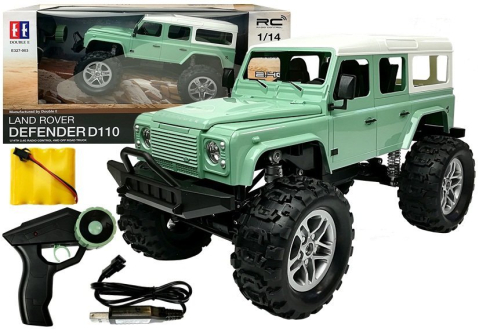 Jucarii cu telecomanda (RC) - Masinuta cu telecomanda Jeep R/C Verde 1:14 2.4G, 6 ani+