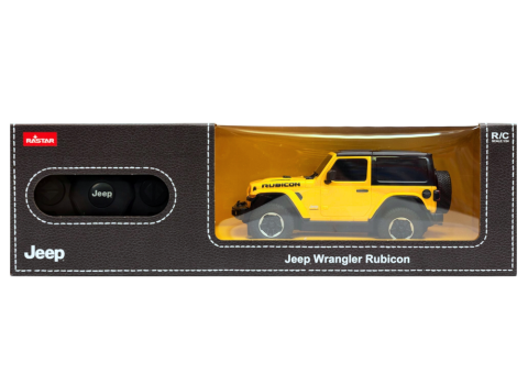 Masinuta cu telecomanda JEEP Wrangler JL Rubicon Rastar Galben 1:24, 6 ani+ [3]