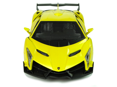 Masinuta cu telecomanda Lamborghini Veneno Galben 2.4G volan sunete lumini 1:24, 3 ani+ [4]