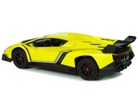Masinuta cu telecomanda Lamborghini Veneno Galben 2.4G volan sunete lumini 1:24, 3 ani+ [2]
