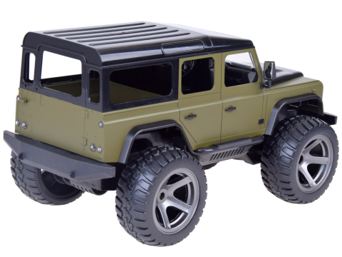 Masinuta cu Telecomanda Land Rover Defender 110, Licenta Oficiala, Scara 1:14, 2.4 GHz, Faruri LED, Verde Militar, 6 Ani+ [3]
